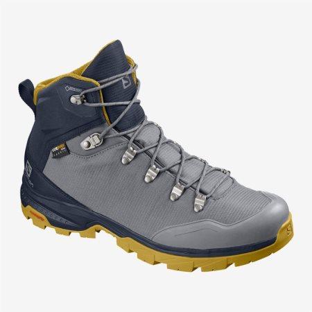 Salomon OUTback 500 GTX Mens Hiking Boots Grey/Navy | Salomon South Africa